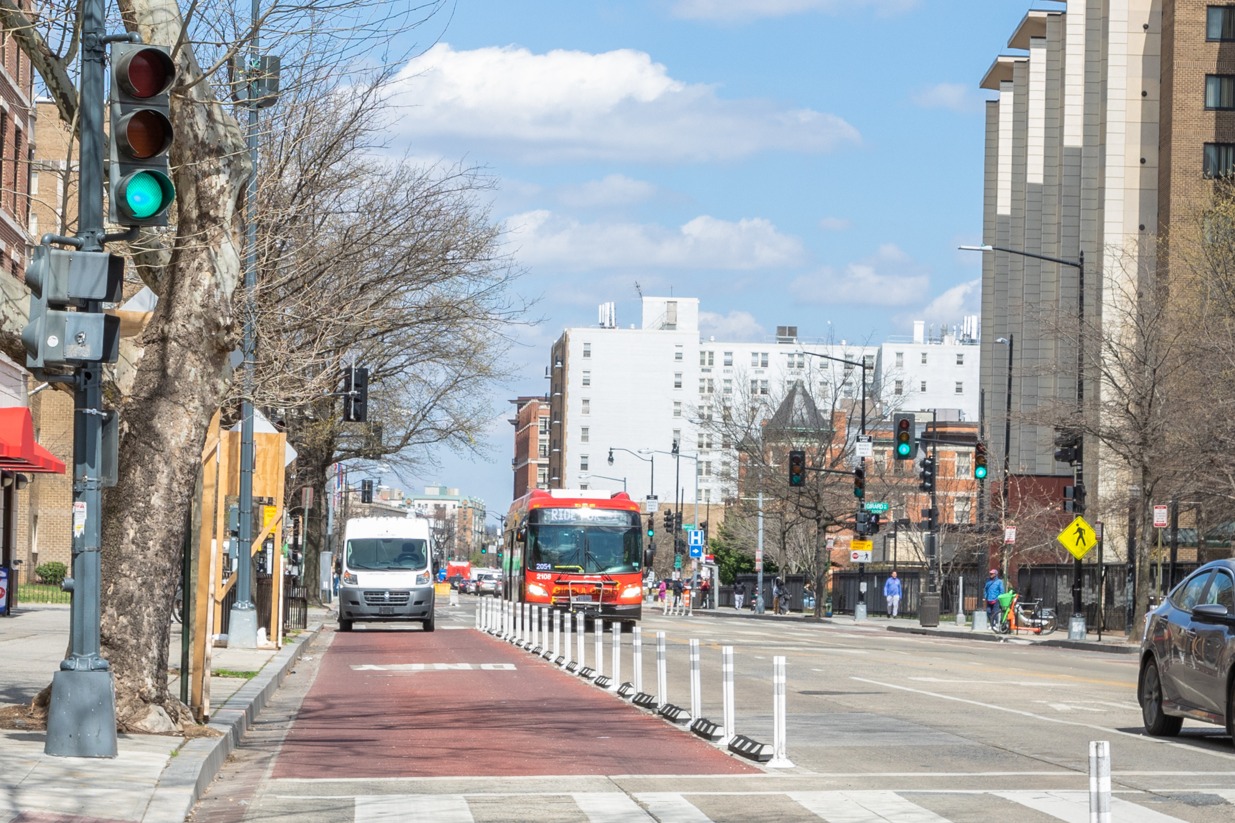 Bus-only lanes