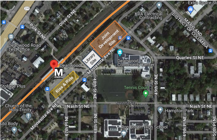 Deanwood Joint Development Solicitation Map
