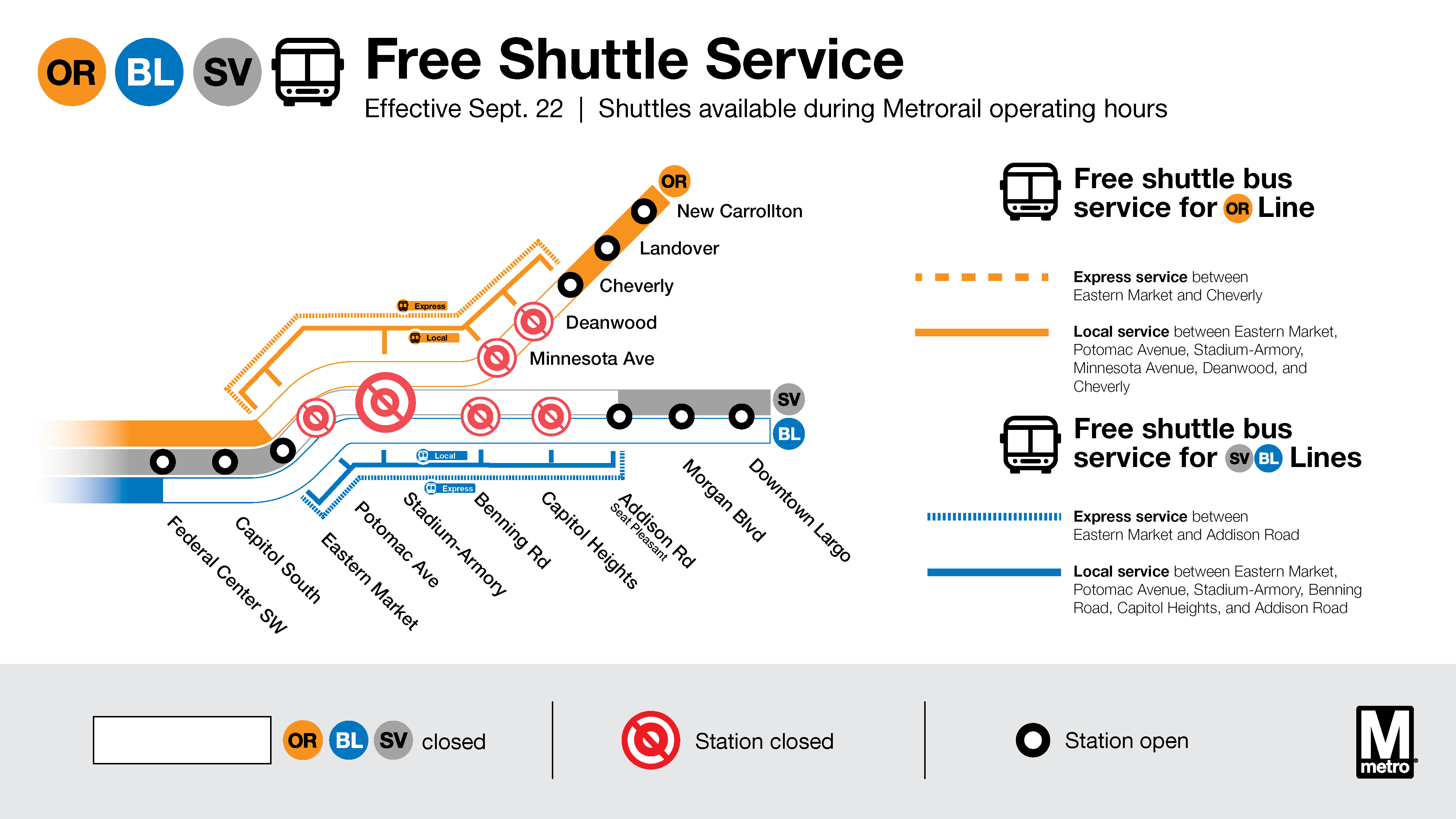 Sept. 22 shuttle map