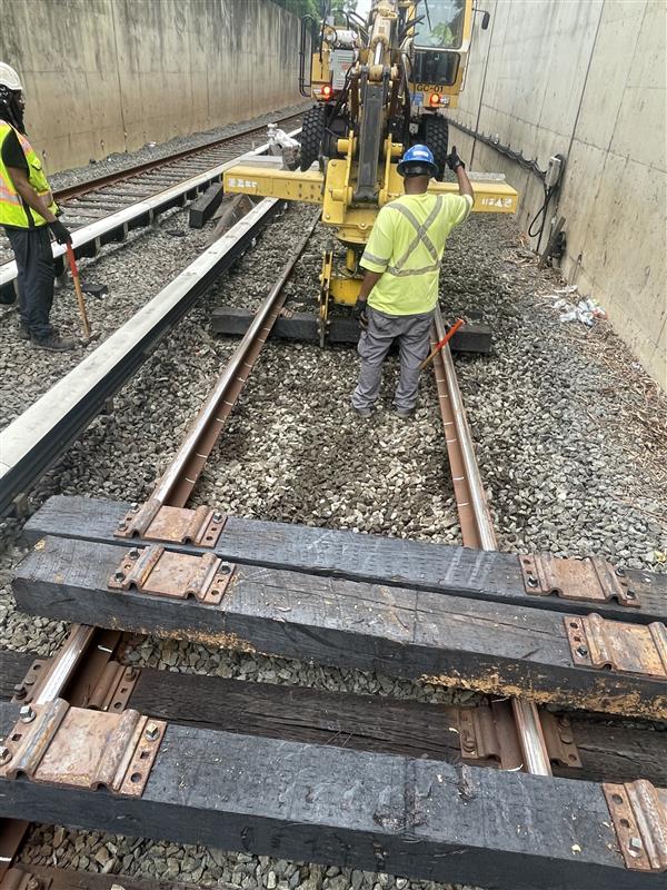 Removing and replacing old ties means a smoother ride for customers.