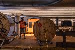 Installed more than 15,000 linear feet of fiber-optic cables.