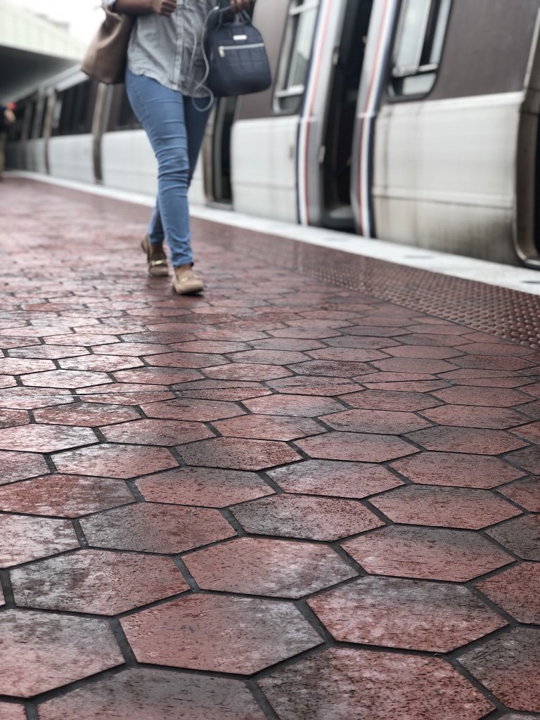 Slip-resistant tiles are a feature across all renovated stations