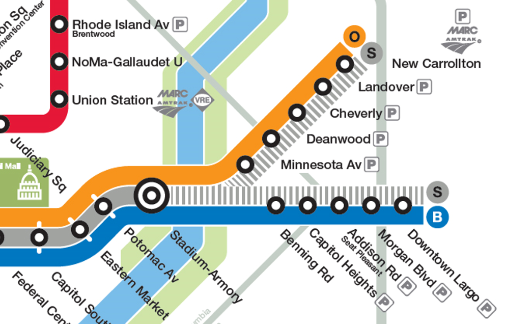 Wmata Map H Line Wayfinding | WMATA