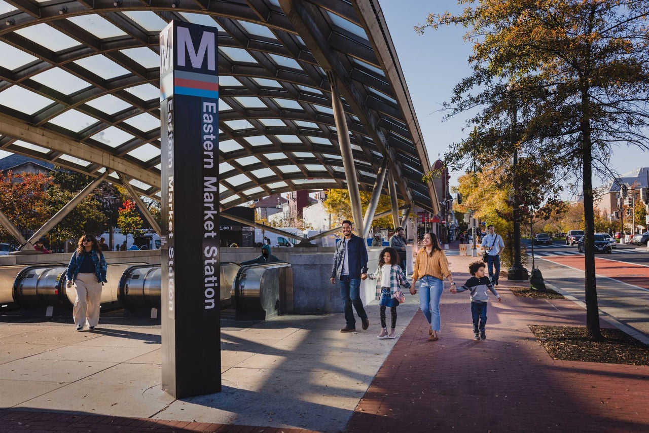 Family at Eastern Market Metro