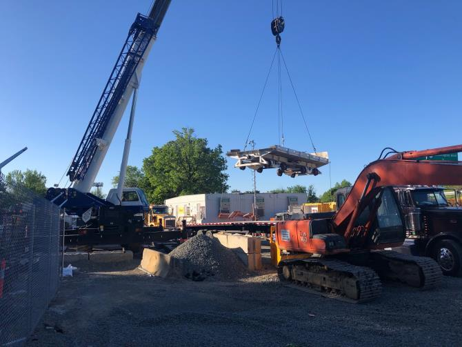 Preparing site demobilization at Arlington Cemetery
