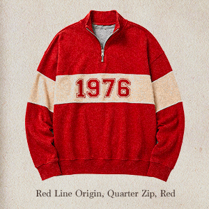 1976 red quarter zip