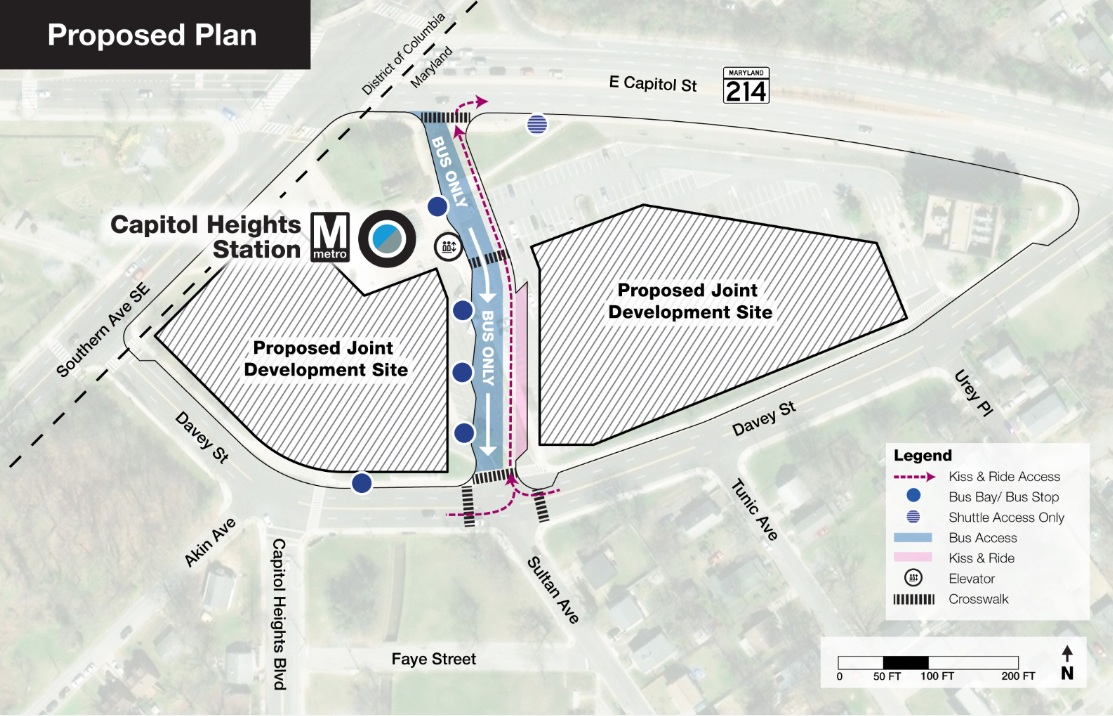 Capitol Heights redevelopment map