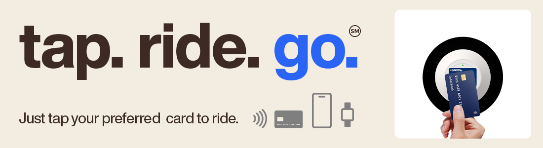 Tap. Ride. Go. advertisement