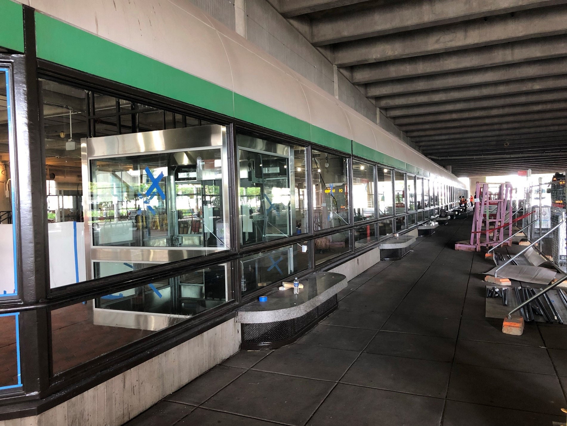 PGP wind screen glass glazing completed