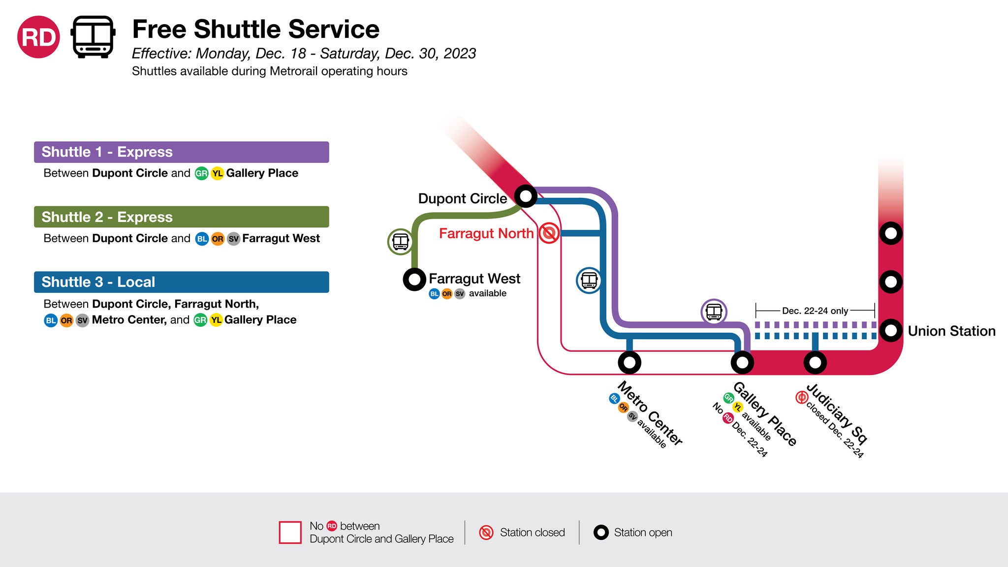 Dec Red Line shutdown Dupont - Gallery - Union Station