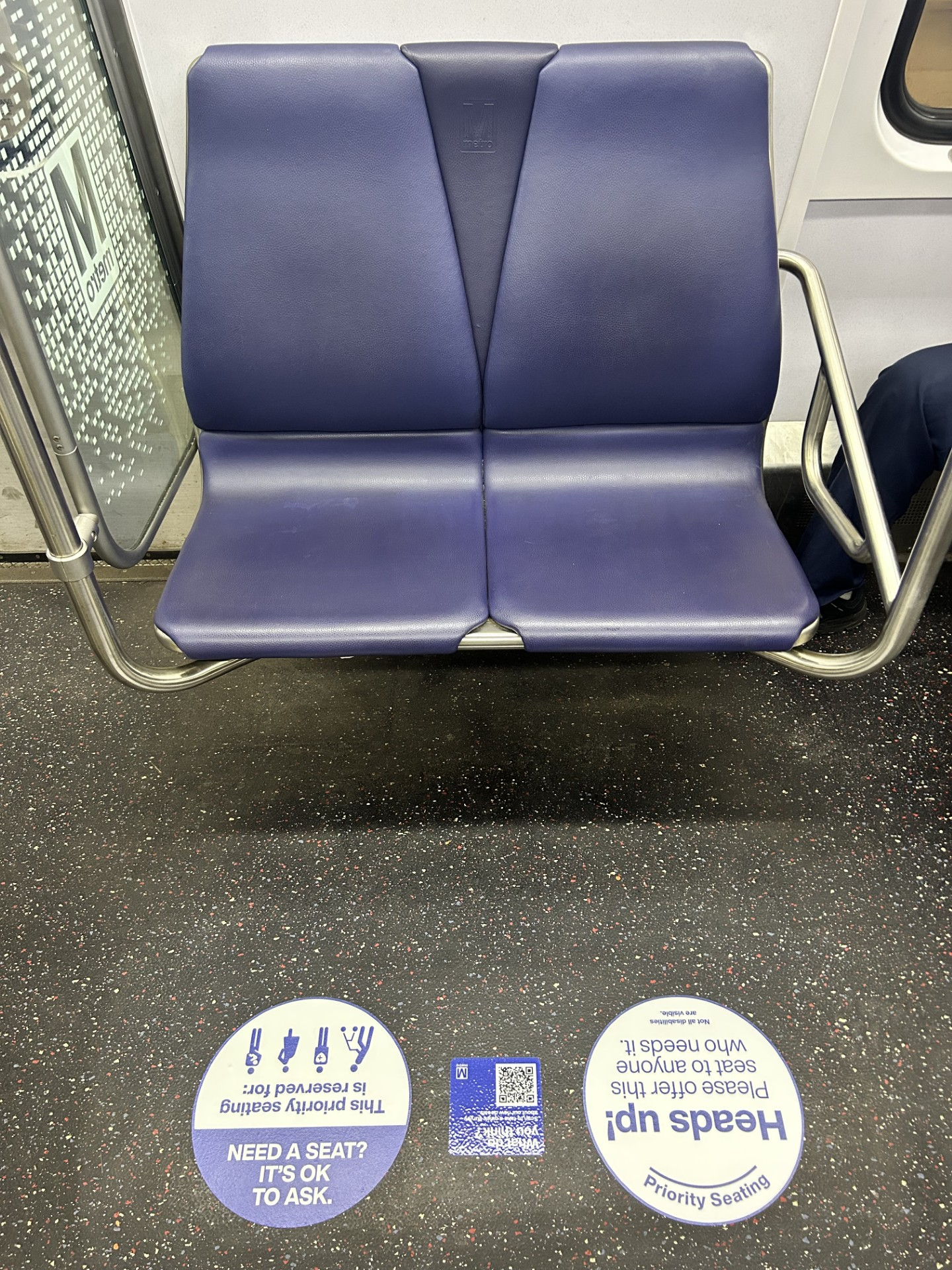 Priority seating decal