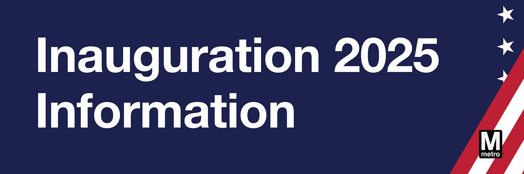 Inauguration information header