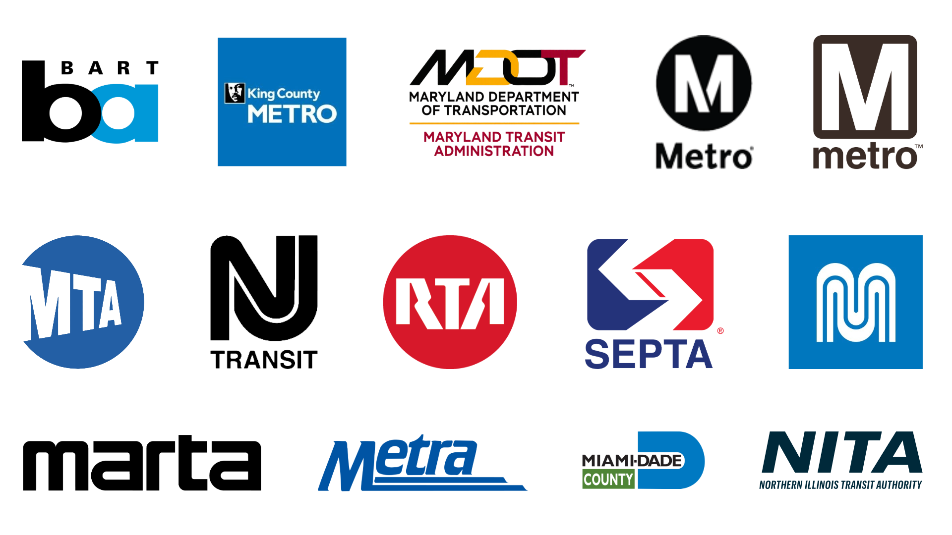 Transit Agency Logos
