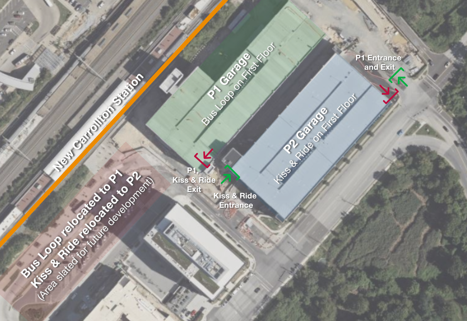 New garage area map