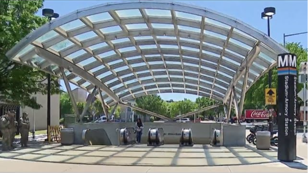 RFK stadium armory metro rail station