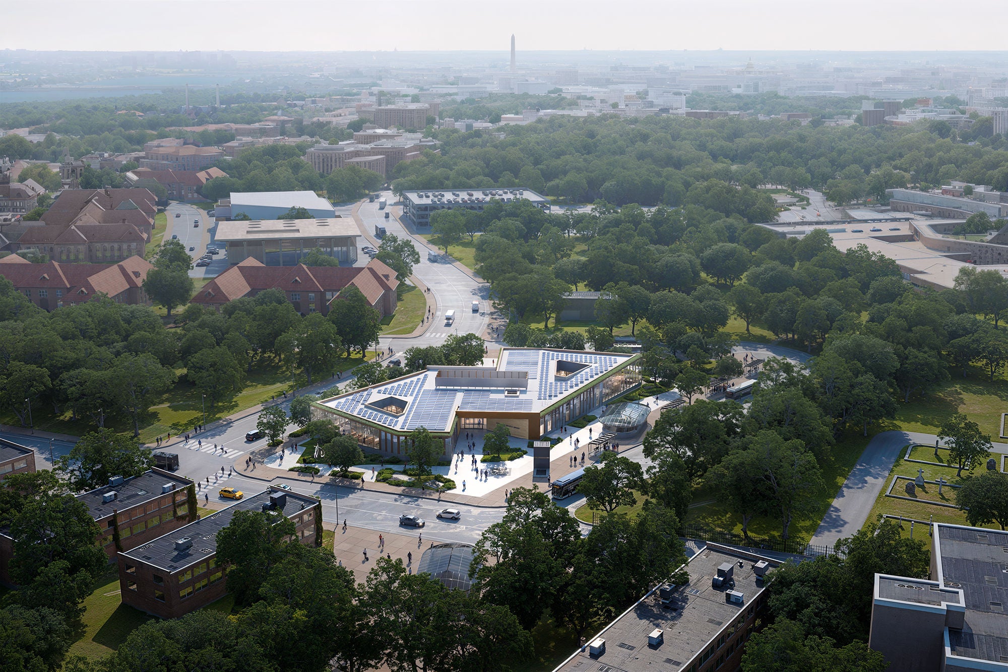 rendering image of Congress Heights Library