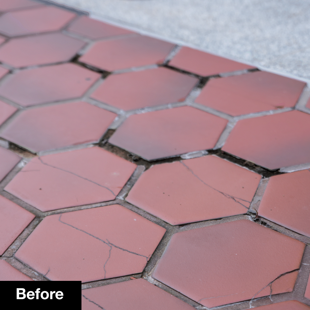 Arlington Cemetery before and after concrete repairs