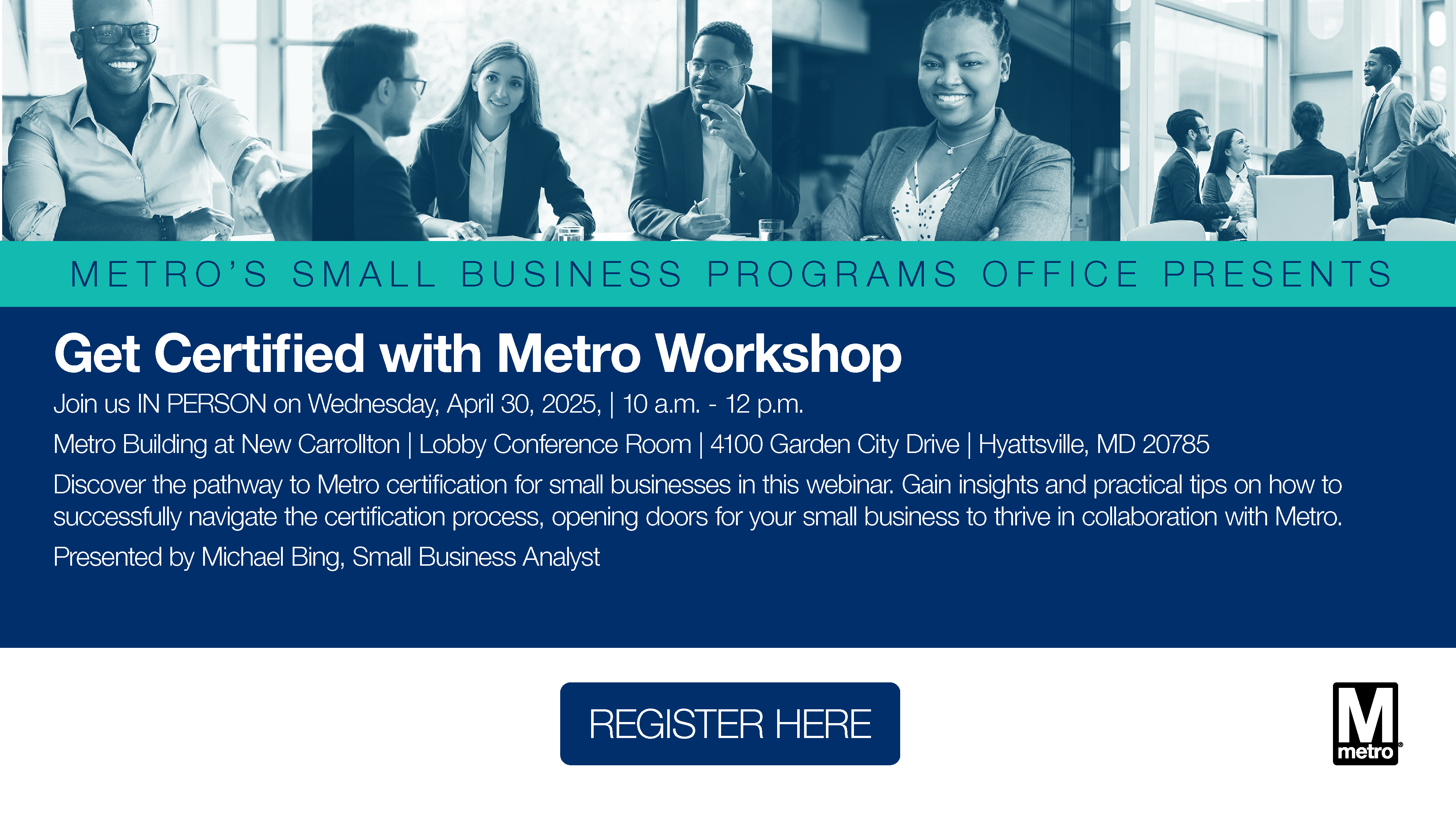 Get Certified with Metro