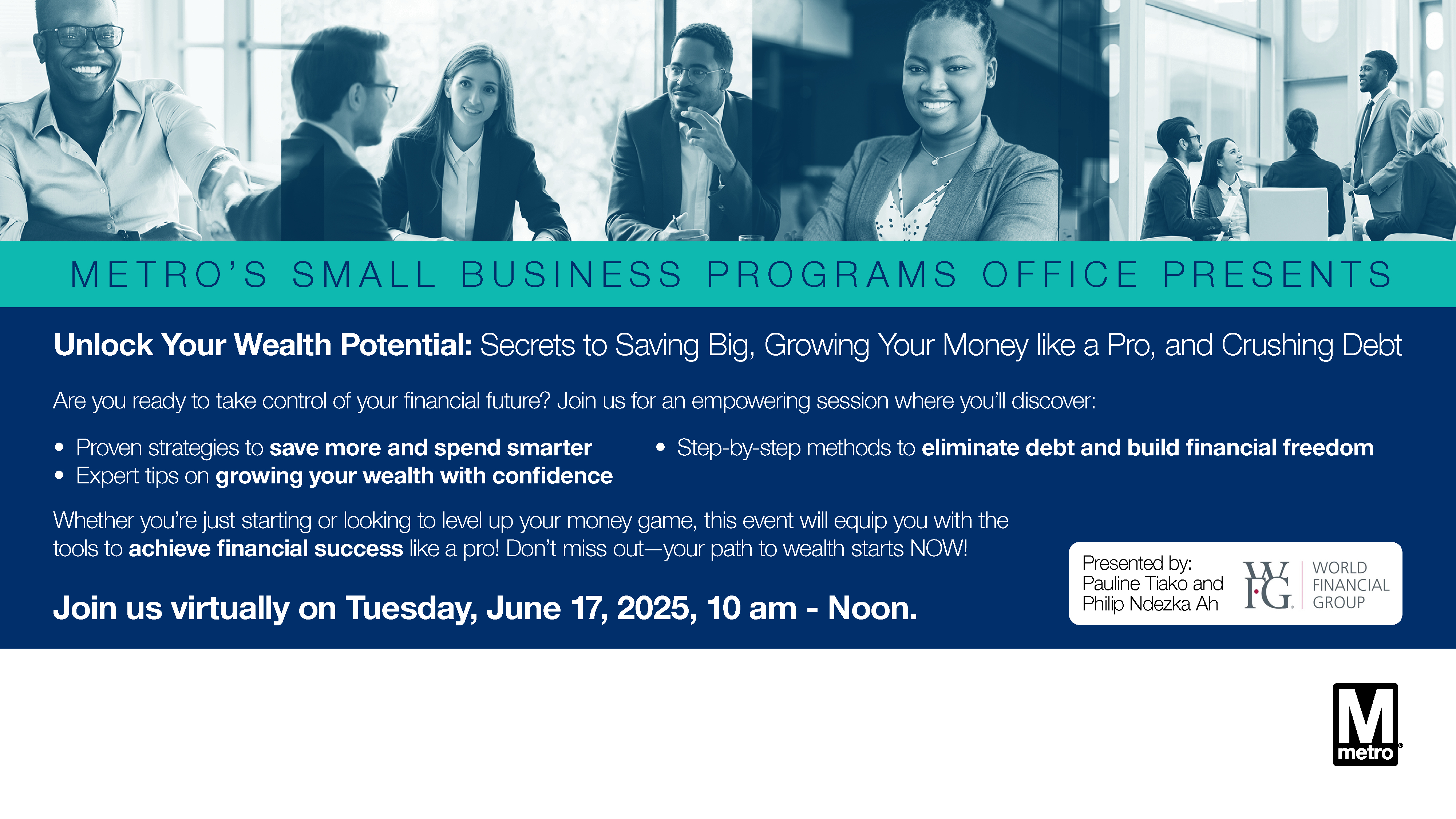 Metro’s Small Business Programs Office Presents: Unlock Your Wealth Potential