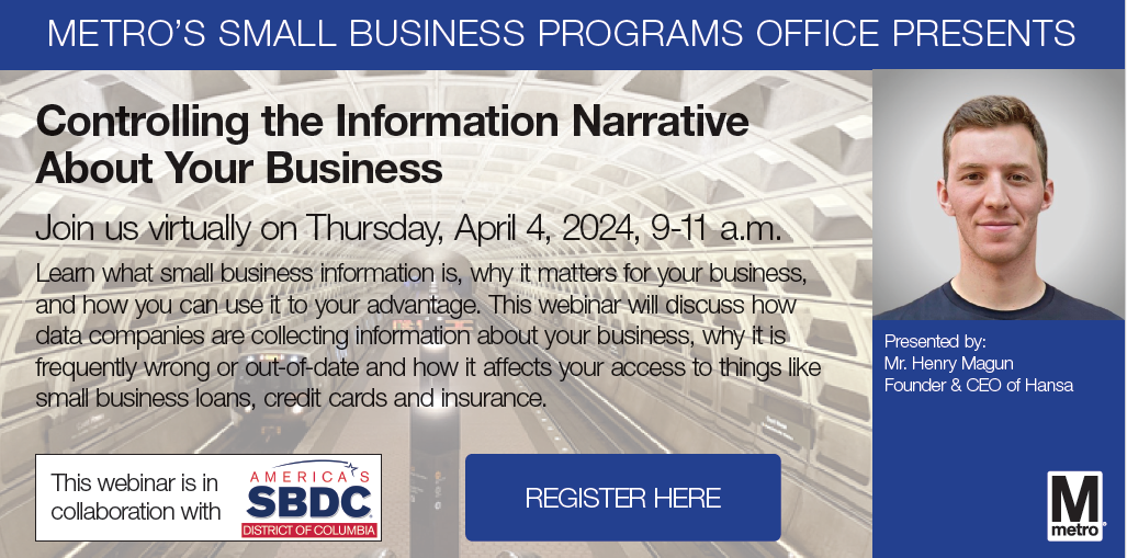 Controlling the Information Narrative About Your Business