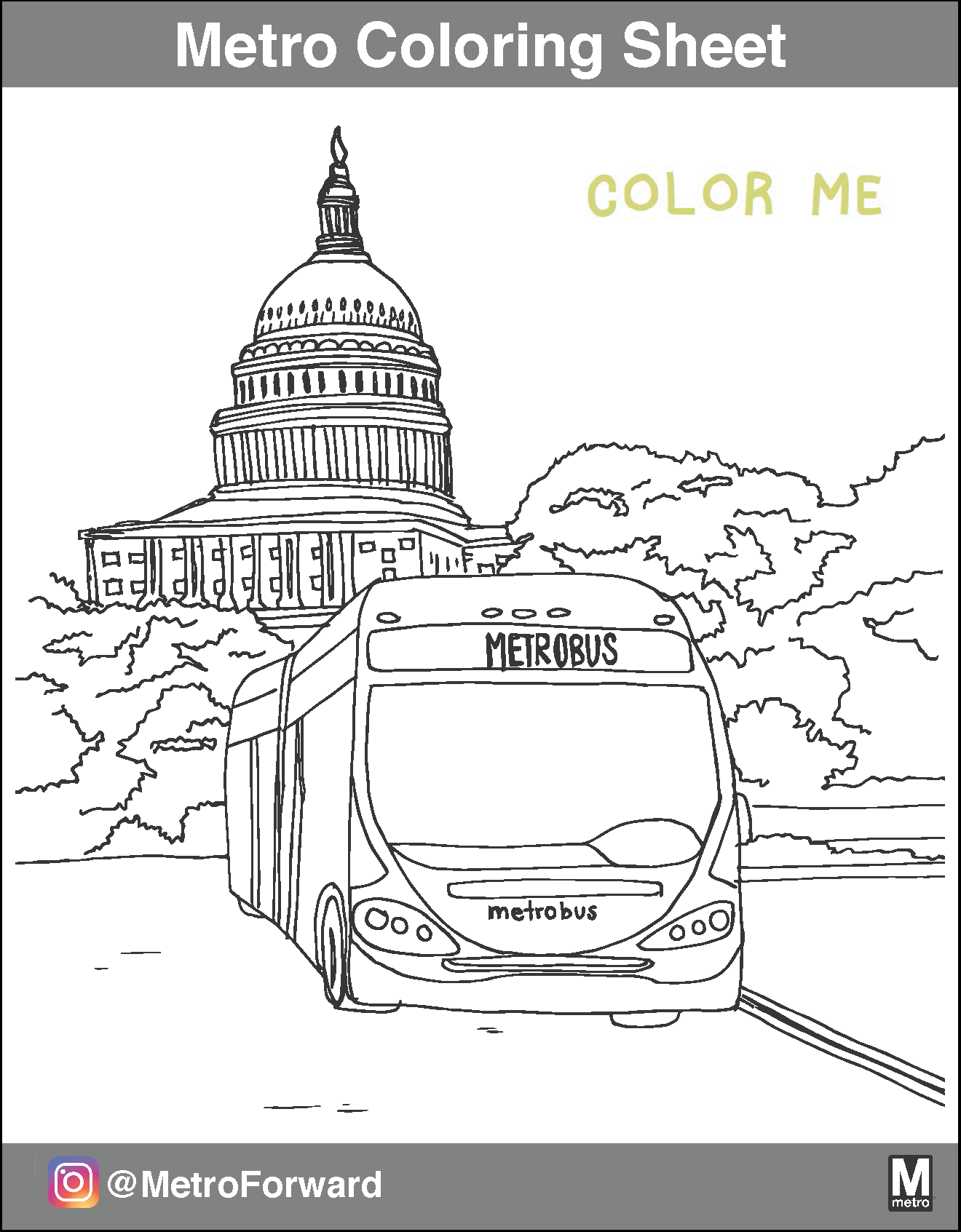 Metro Coloring Sheet