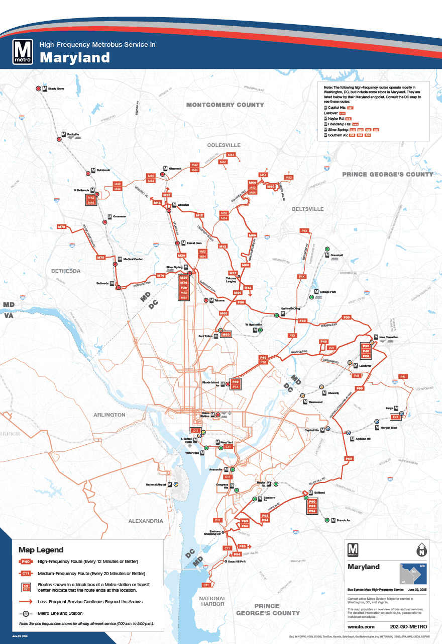 Maryland High Frequency Service Map