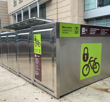 New bike lockers