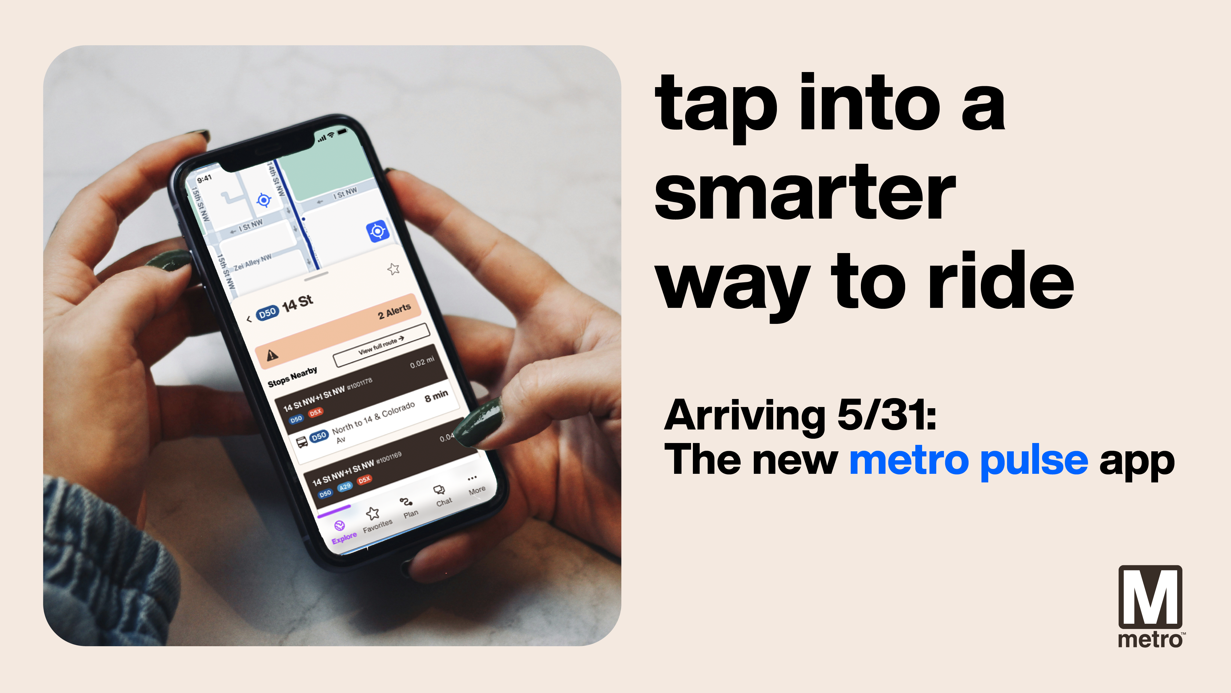 Upgraded Metro Pulse app launches May 31 Upgraded Metro Pulse app launches May 31