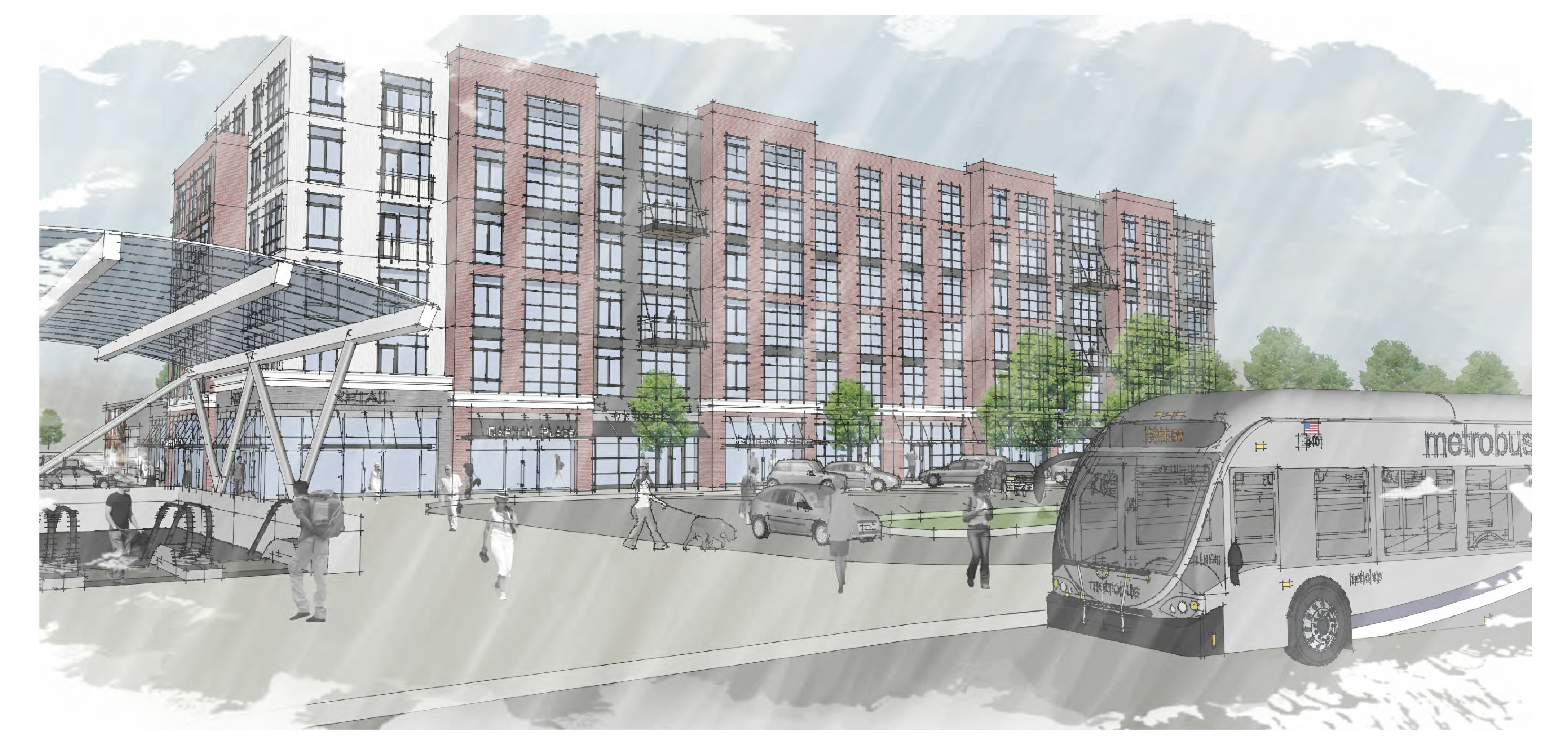 Capitol Heights redevelopment rendering