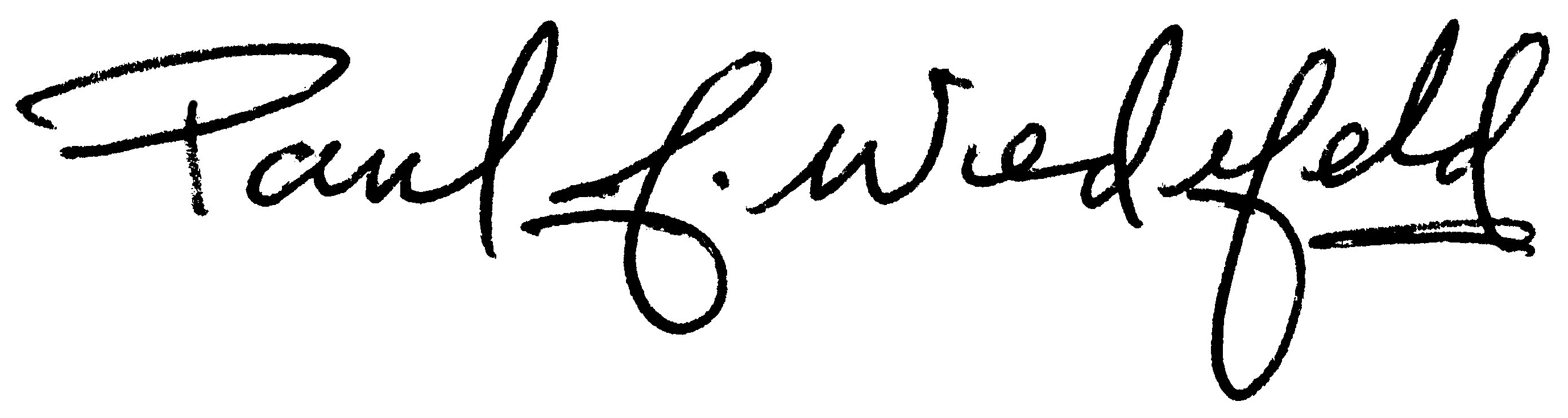 Paul J. Wiedefeld digital signature