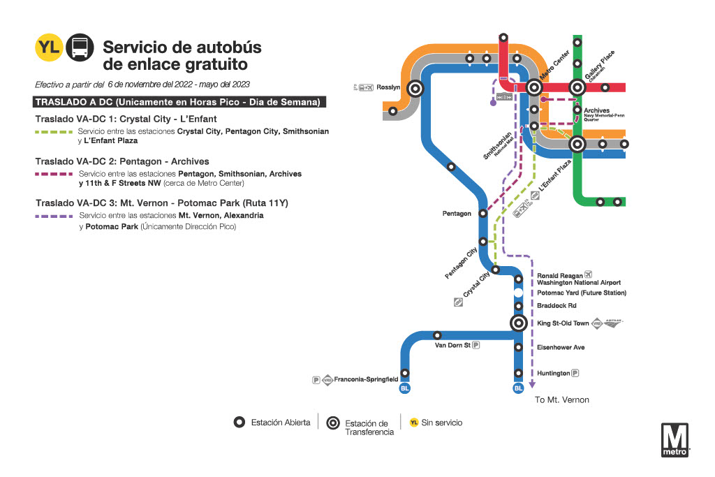 Servicio de autobus de enlace gratuito 6 de noviembre