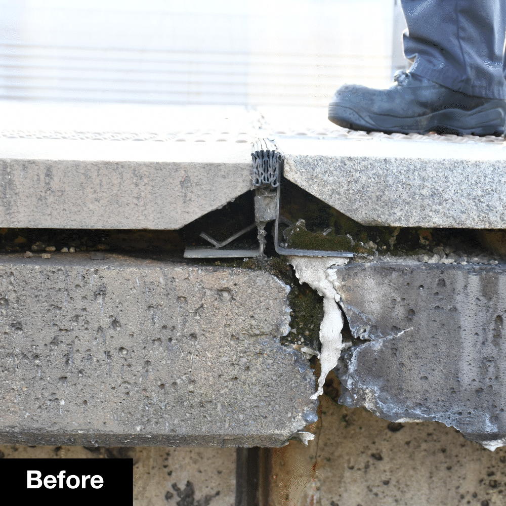Before After Cracked Station Platform Before After Cracked Station Platform