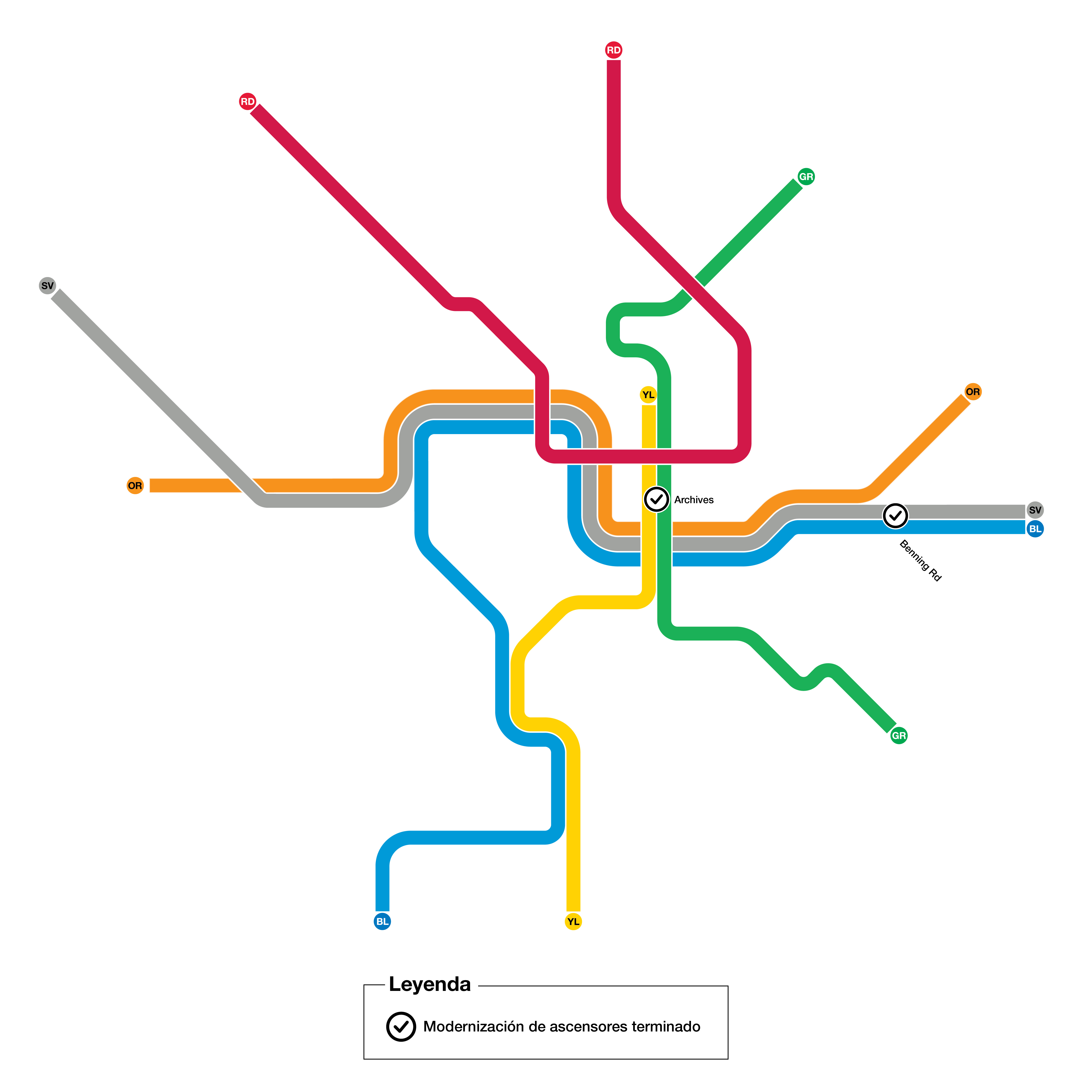 Elevator Modernization map spanish