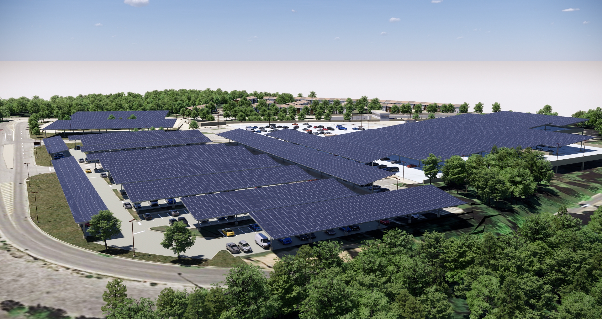 Solar Carports Project Southern Ave Station rendering