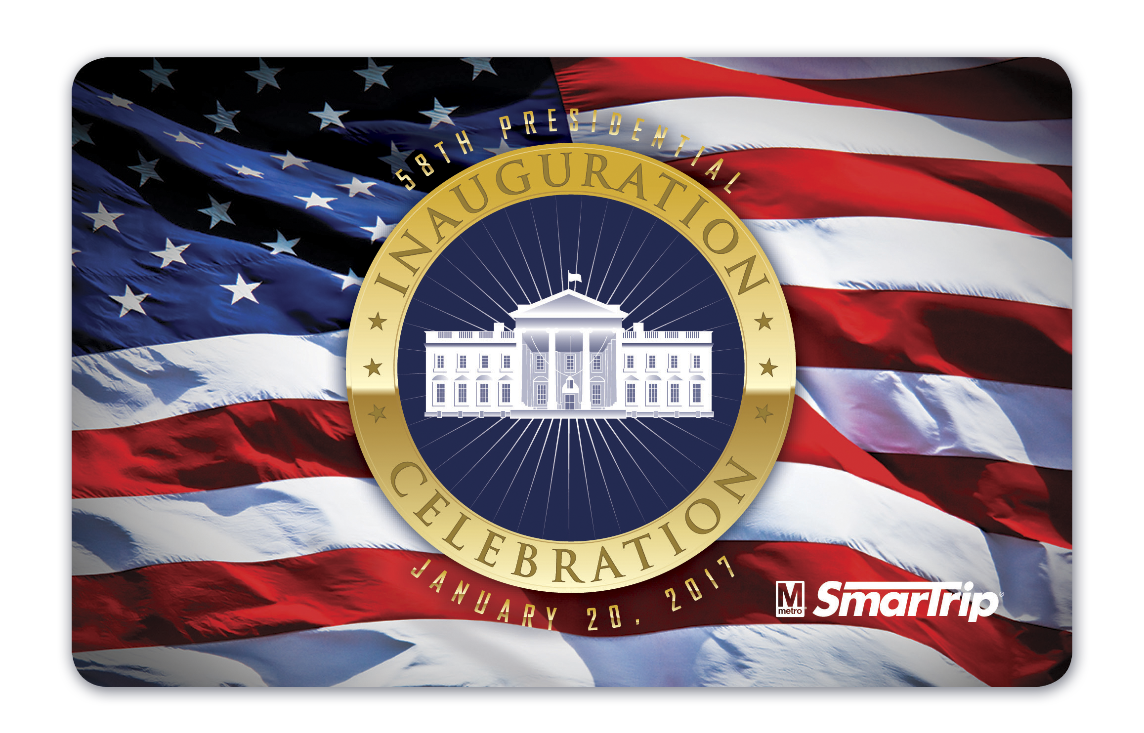Inauguration SmarTrip Trump design
