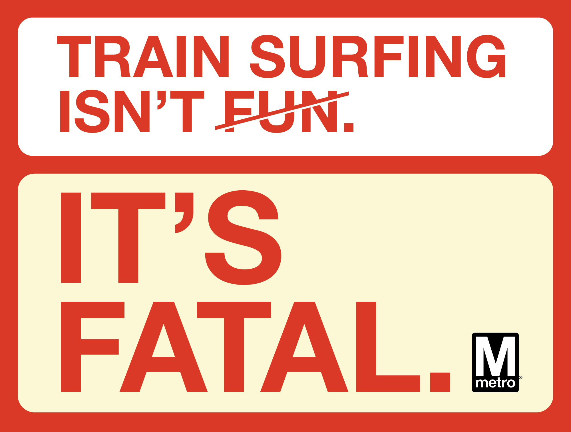 Train Surfing Isn’t Fun, It’s Fatal!