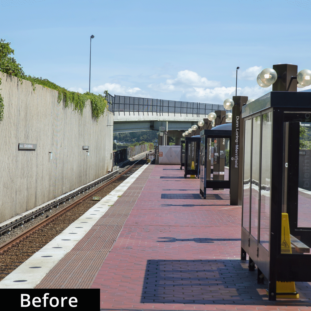 Dunn Loring Station Before & After