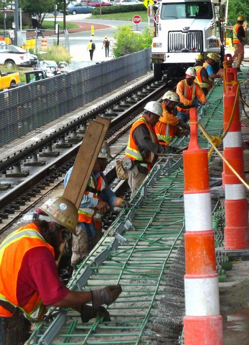 King Street Station concrete pouring