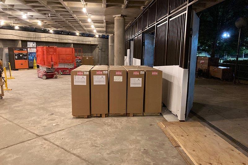 New fare gates ready for installation