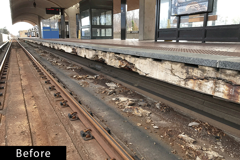 Van Dorn St Station – platform edge