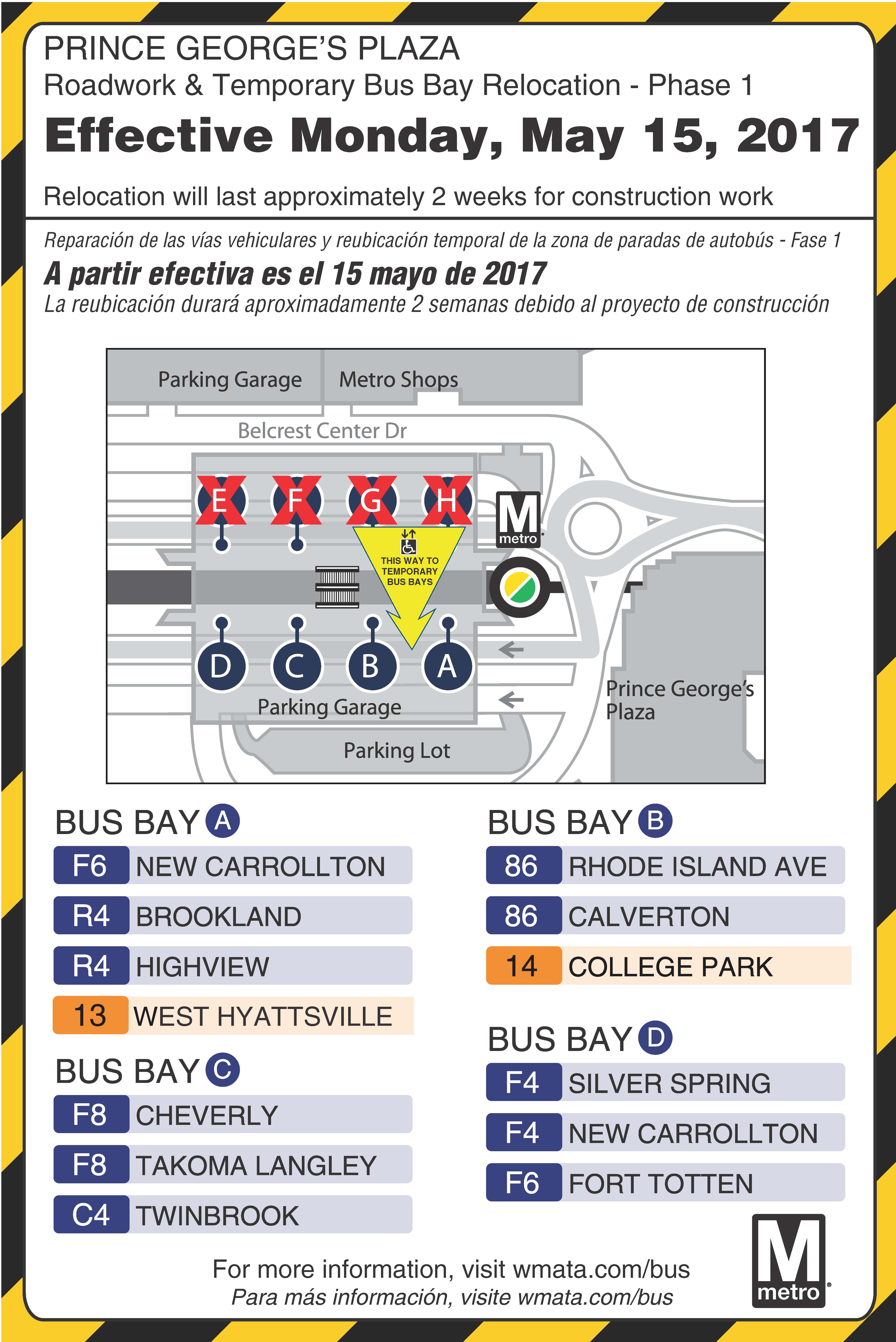 PG Plaza Bus Bay Relocation Phase 1